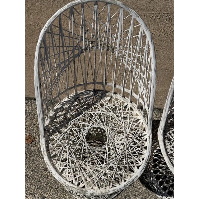 Vintage Russell Woodard Mid Century Modern Spun Fiberglass Patio Dining Set 5 Pc For Sale - Image 14 of 18