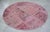 Textile The Pink Way Turkish Round Rug Hand Knotted Handstitched Living Room Entry Decor - 4'11" Diameter For Sale - Image 7 of 13