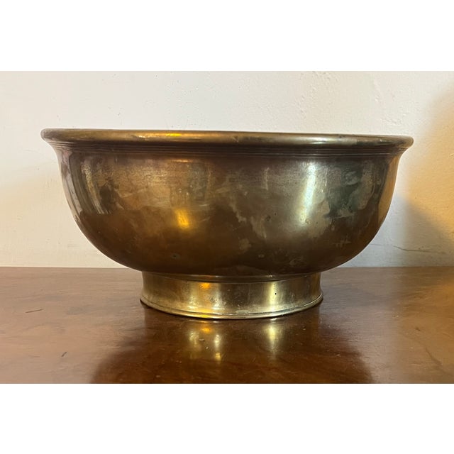 Antique 18th Century Dutch Brass Footed Fruit Bowl For Sale - Image 14 of 14