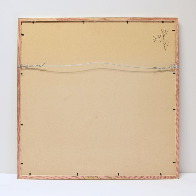 Elaine Gleason Carolina Keats Green Parakeets Painting With Gold Frame