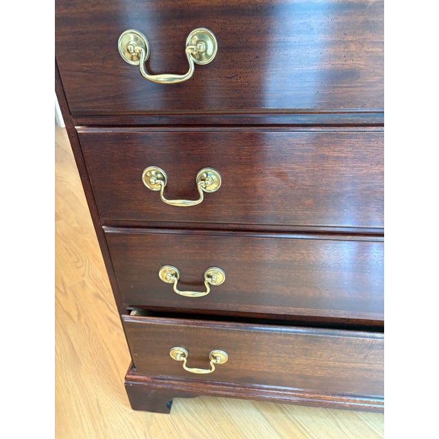 1980s Colonial Walnut Chest of Drawers For Sale - Image 11 of 13