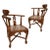 Mid-Century Modern Rosewood Horseshoe Chair With Marble Seat by James Mont, Pair For Sale - Image 3 of 13