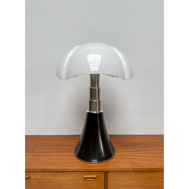Vintage pipistrello lamp designed by gae aulenti for martinelli luce in the 1970s. Iconic large model which is adjustable...