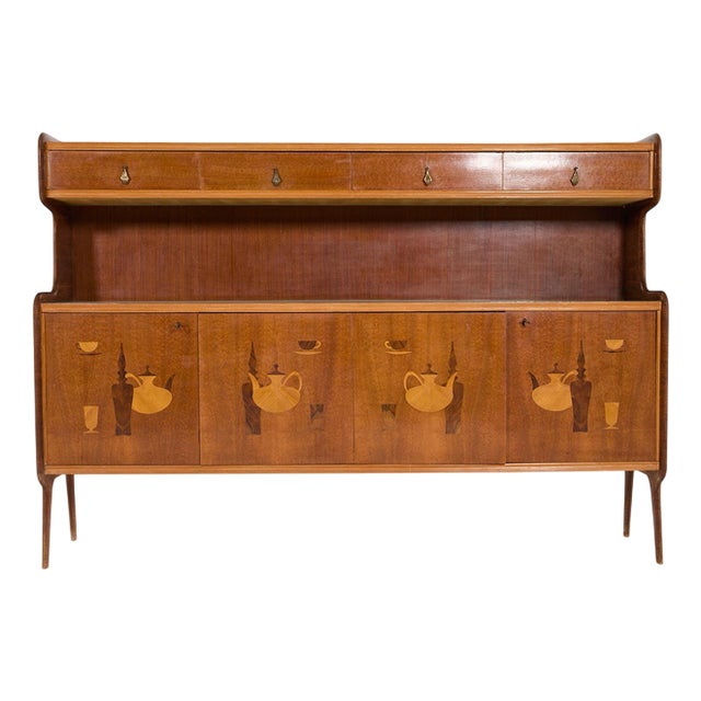 Mid-Century Modern Italian Bar Cabinet, 1960s For Sale