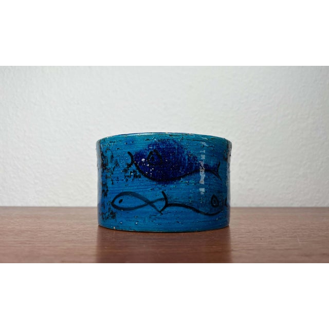 Mid-Century Modern Pesce Fish Studio Pottery Bowl by Aldo Londi for Bitossi, Italy, 1960s For Sale - Image 11 of 17