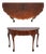 Vintage Burl Walnut George II 1 Drawer Console Table For Sale