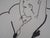 Alain Bonnefoit, Nude in Design Chair, Ink Drawing For Sale - Image 5 of 7