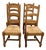 French Vintage Pine Rush-Seat Tall Back Chairs For Sale