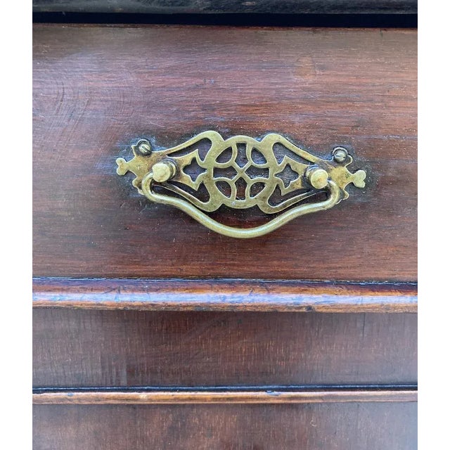 Wood Antique French Buffet with Drawer and Carved Columns, 1890 For Sale - Image 7 of 9