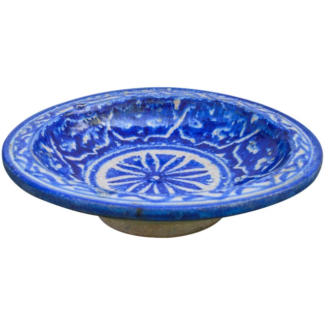 Early 20th Century Ceramic Wall Plate W/ Moresque Design For Sale - Image 5 of 11