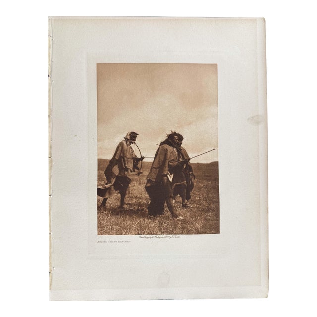 1909 Edward Curtis Atsina Crazy Dancers Photogravure — Framed 11×14 For Sale