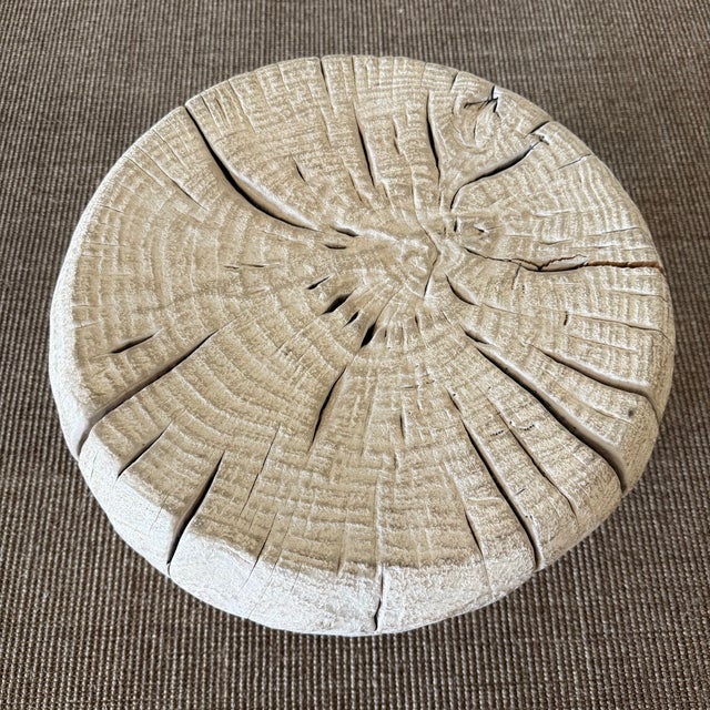 2020s Elm Wood Stump Table or Stool 61626f For Sale - Image 5 of 5