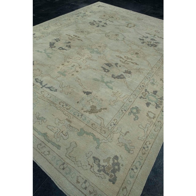 Turkish Oushak Rug 9'5" x 12'5" #17875 For Sale - Image 3 of 8