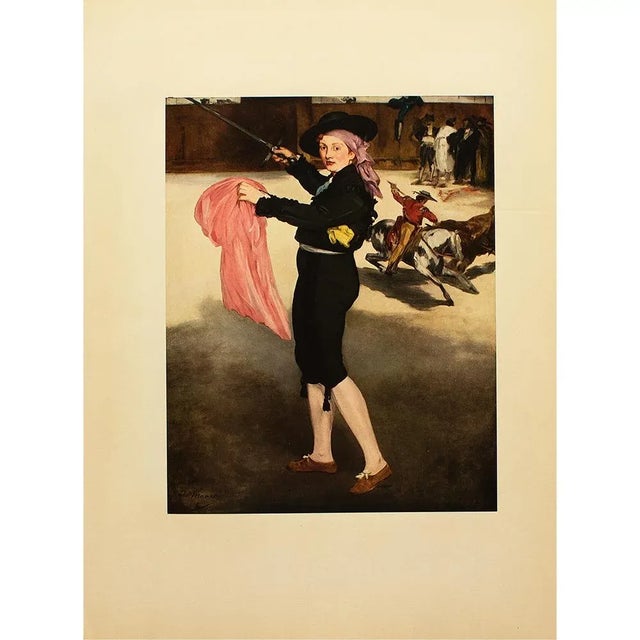 A beautiful full-color print of oil painting "Victorine in the Costume of an Espada" by Edouard Manet. Comes from a First...