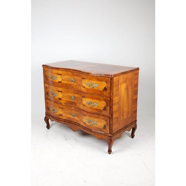 Brown Baroque Chest of Drawers in Walnut, 1780 For Sale - Image 8 of 18