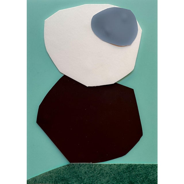 Abstract "Pop Music 9" Original Mixed-Media Collage on Paper by Zac Woodiel For Sale - Image 3 of 9
