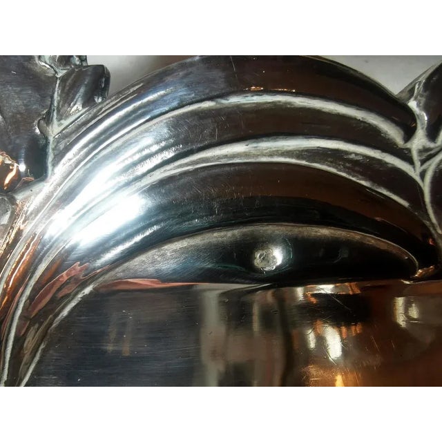 Art Nouveau Viennese Silver Server with Floral Decoration, 1900s For Sale - Image 6 of 8