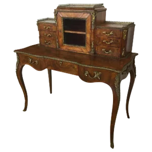 Mid 19th C. Vintage English Bonheur De Jour Desk