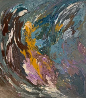 Rosetta Vercellotti, L'energia del coraggio, 2023, Acrylic on Canvas