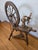 Antique Saxony style spinning wheel. It has a few minor cracks and small areas of damage as shown in the photos but...