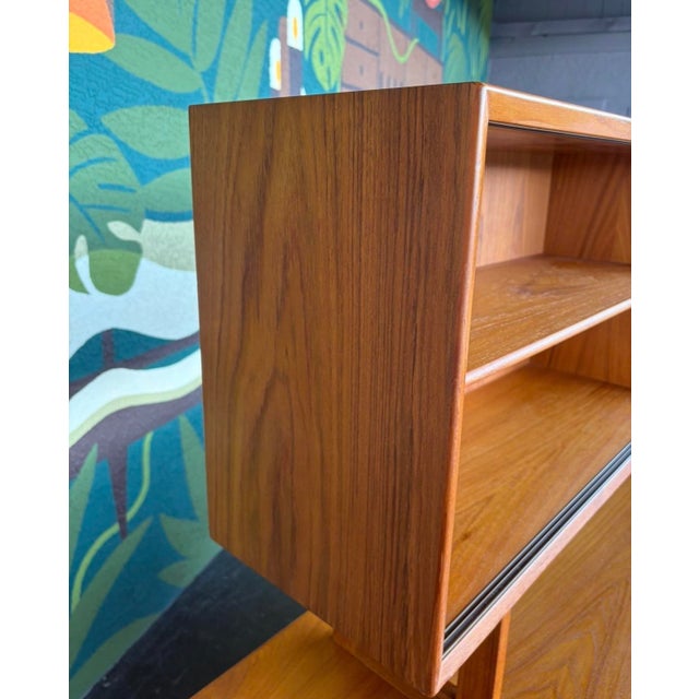 Mid 20th Century Mid Century Danish Modern Teak Hutch For Sale - Image 5 of 18