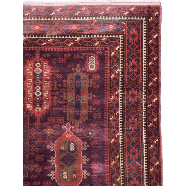 Rustic Galerie Shabab Collection Antique Indian Agra Rug Accent Rug For Sale - Image 3 of 10