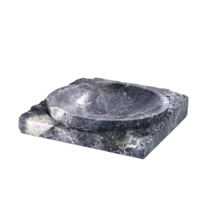 Raw Grey Marble Bowl by Pacific Compagnie Collection
