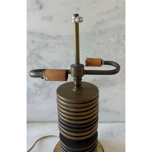 Brass Vintage Brass Mushroom Table Lamp Attributed to Hans-Agne Jakobsson For Sale - Image 8 of 13