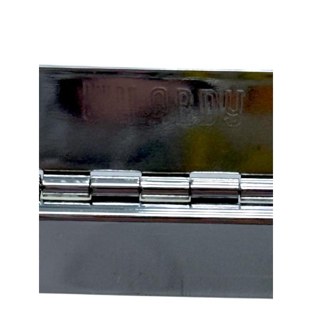 Mid 20th Century Wilardy Clear Lucite Ice Bucket With Hinged Lid and Chrome Accents For Sale - Image 9 of 9