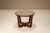 1950s Italian Side Table with Mirrored Top and Geometrical Legs, 1940s For Sale - Image 5 of 13