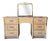 Cane and Bamboo Dressing Table with Tilting Mirror For Sale