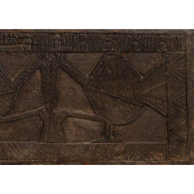 Carved Hardwood Dowry Chest For Sale - Image 4 of 8