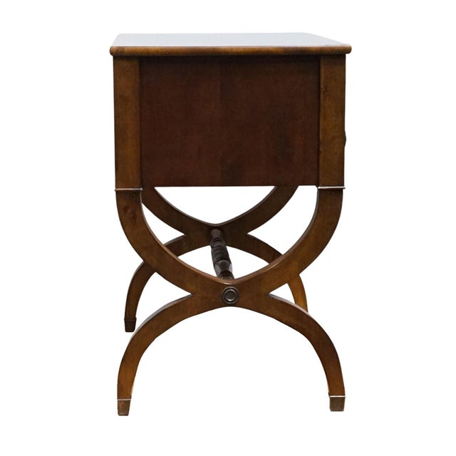 Ethan Allen Townhouse Collection Italian Neoclassical Tuscan Style Burled Wood 32" Two Drawer Accent Chest 30-5206 For Sale - Image 10 of 13