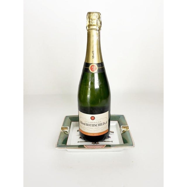 Hollywood Regency Ceramic Ashtray in the style of Hermès, France, 1970s For Sale - Image 3 of 10