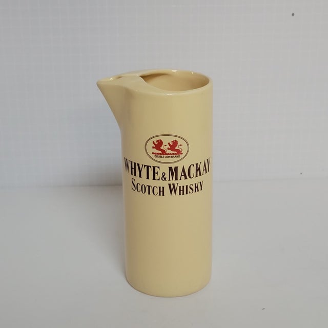 Vintage Pub Advertising Pitchers – Whyte & Mackay, Nikka Whisky & Hey Drinks Group – Barware Set of 3 For Sale - Image 4 of 9
