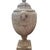 Neoclassical Late 20th Century Large Neoclassical Style Lidded Urn With Ram Head Handles, Aged Stone Finish For Sale - Image 3 of 9