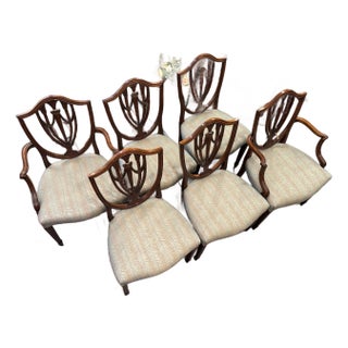 1940s Vintage Joseph Gertie Mahogany Dining Chairs For Sale