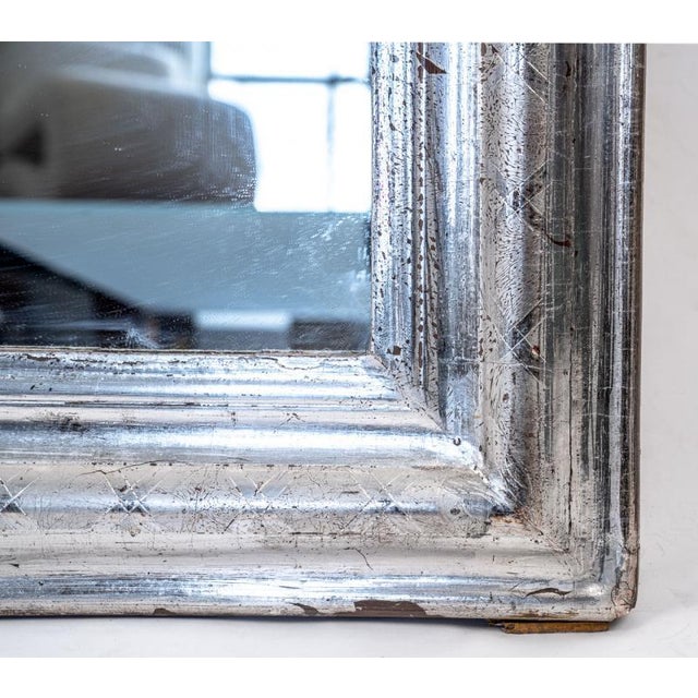 French 19th Century Louis Philippe Silver-Gilt Mirror For Sale - Image 3 of 5