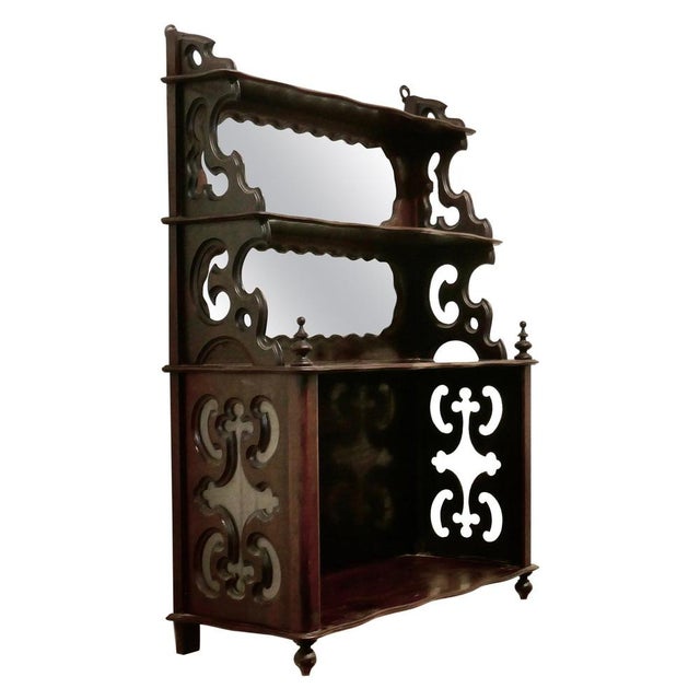 Small Antique Mirrored Cabinet in Rosewood, 1850 For Sale - Image 11 of 11