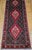 Vintage Bidjar Runner, Hand-Knotted Wool, Geometric Pattern, Navy & Red, 3x10 For Sale - Image 9 of 15