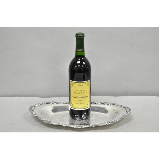 Vintage Community Ascot Victorian Silver Plated Oval Narrow Trinket Dish For Sale - Image 12 of 12