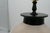 Late 20th Century Late 20th Century Black & Ivory Geometric Chulucanas Pottery Lamp – Handcrafted Peruvian Art-Inca Style #1 For Sale - Image 5 of 9
