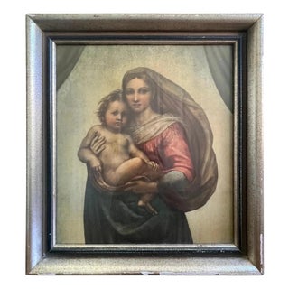 F. Brockmann, Sistine Madonna (Detail) No. 574, 1920s, Print, Framed For Sale