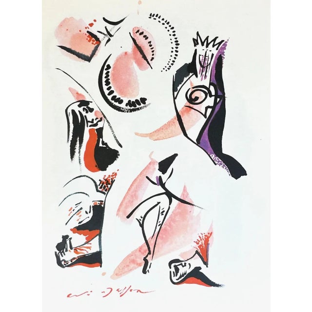 Artist: Andre Masson Country: France Title: Untitled Aurelia 8 Medium: Offset Marks: Facsimile Signature, not numbered...