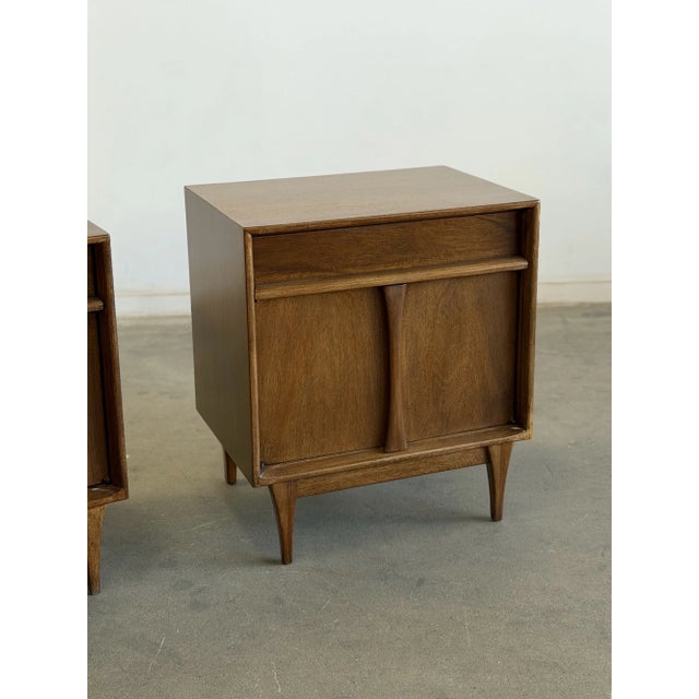 Mid 20th Century Sculptural Nightstands, A Pair For Sale - Image 4 of 11