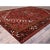 1960s 1960 10'x12'9" Crimson Red Pure And Soft Wool Sheared Low Semi Antique Oriental Rug For Sale - Image 5 of 11