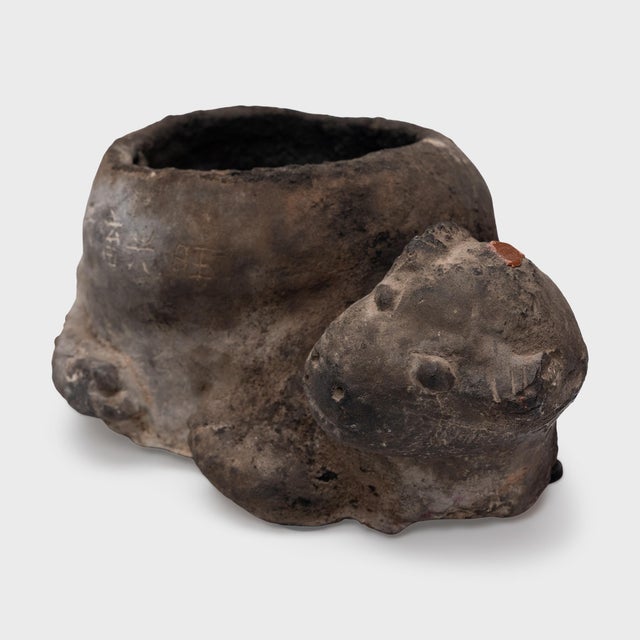 Antique Chinese Charred Reclining Cow Censer, C. 1850 For Sale - Image 4 of 5