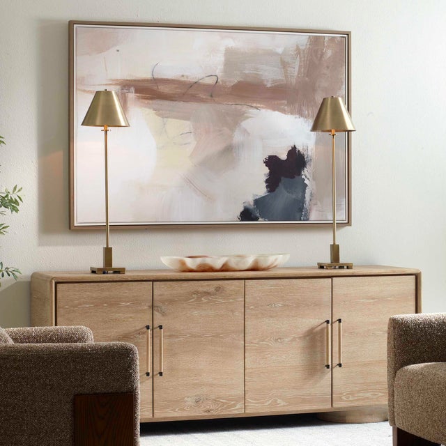 Abstract Bluster Framed Abstract Canvas For Sale - Image 3 of 5