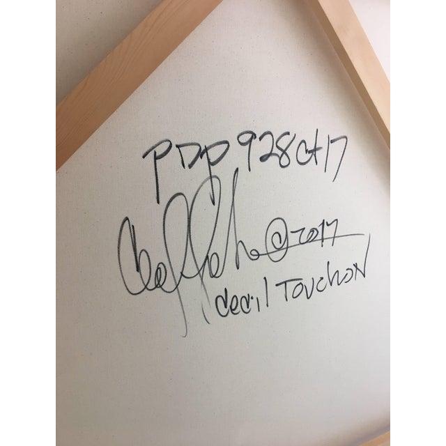 Cecil Touchon Cecil Touchon Large Painting on Canvas Titled: PDP928ct17 2017 For Sale - Image 4 of 10