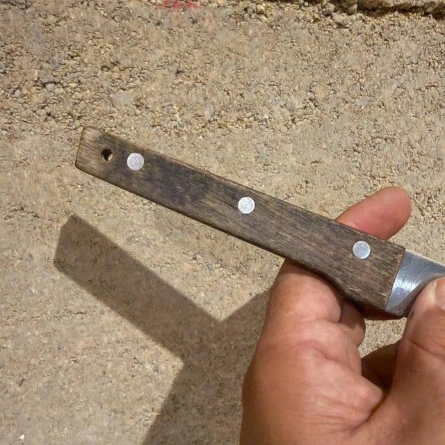 Vintage Vernco Hand Honed Hi CV Stainless Steel Japan Paring Knife Set 5 For Sale - Image 11 of 13